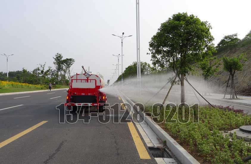 凱馬2噸藍牌噴霧灑水車側噴圖片