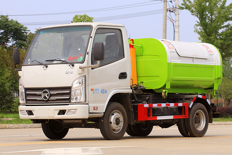 國(guó)六凱馬藍牌3方 勾臂垃圾車