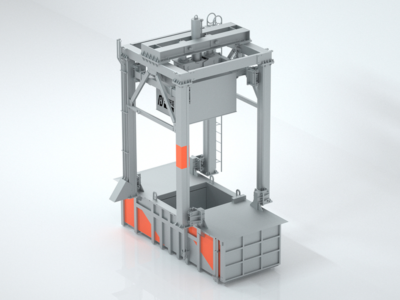 三缸四柱垂直 垃圾壓縮中轉站