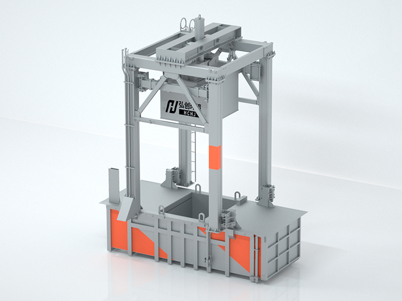 三缸四柱垂直 垃圾壓縮中轉站