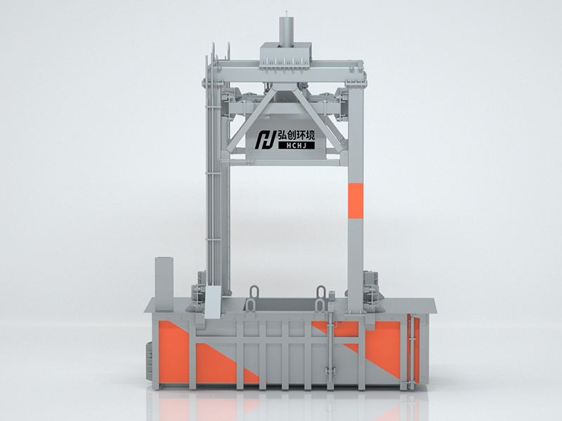 三缸四柱垂直 垃圾壓縮中轉站